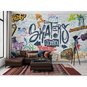 Graffiti Brick Wallpaper Designs