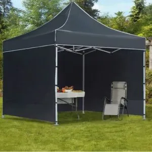 Outdoor Pop Up Gazebo Tent With Side Cover