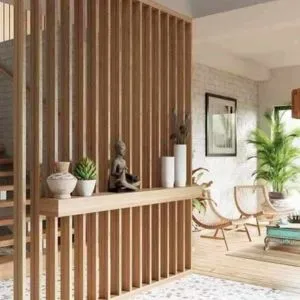 Wooden Partition Wall