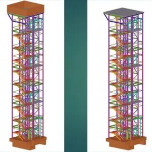 Khorfakkan Waterfall Lift Steel Structure