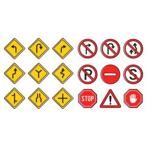 Road And Traffic Signage