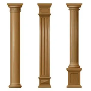 Wooden Pillars