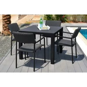 Bliss 4 Seat Square Dining Set